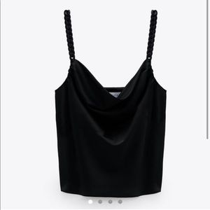 Luxurious Chain strap silky cami top
